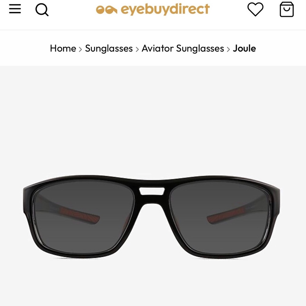 Eyebuydirect Joule Aviator Black Sunglasses